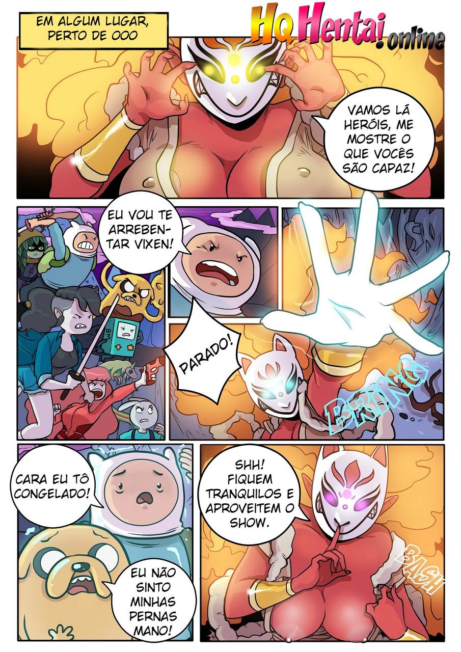 Página 2 do quadrinho adulto: Hora da Aventura: Na terra da buceta – Leia completo em XCOMICS