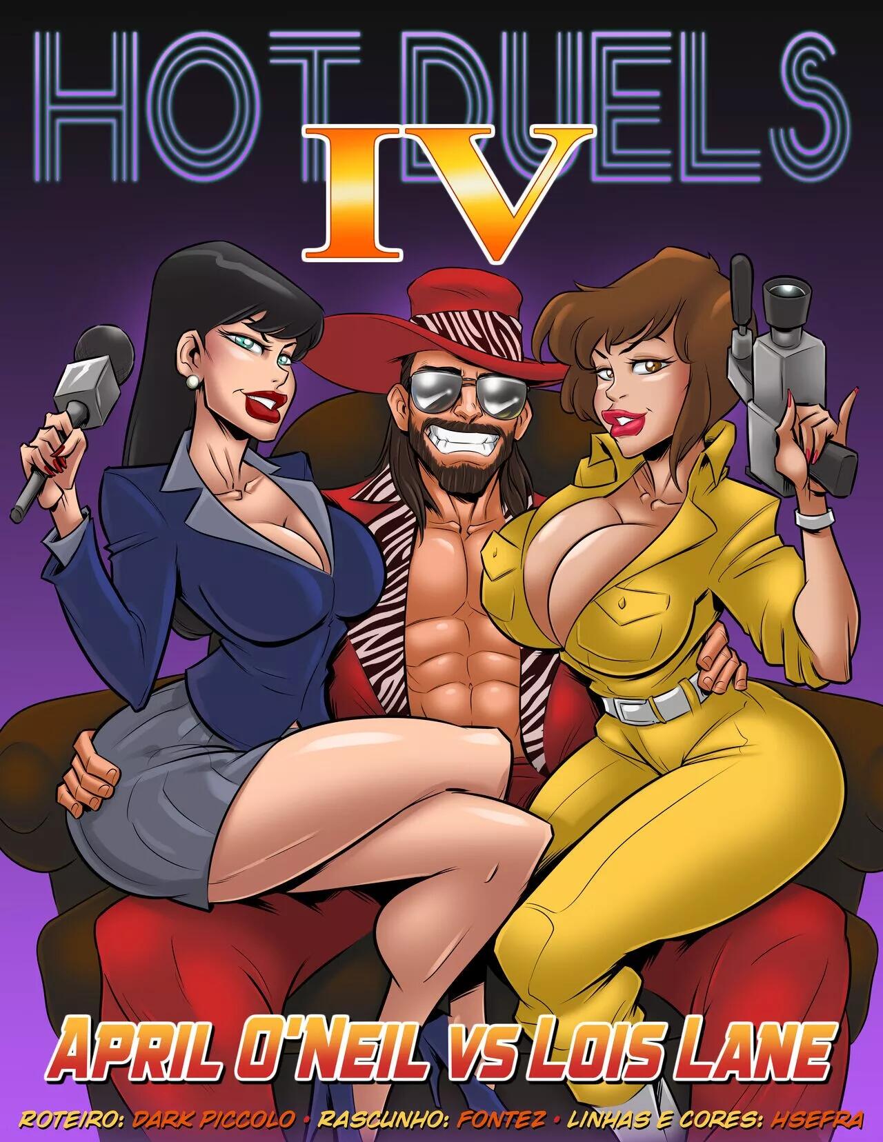 Página 1 do quadrinho adulto: Hot Duels IV April vs Lois Lane – Leia completo em XCOMICS