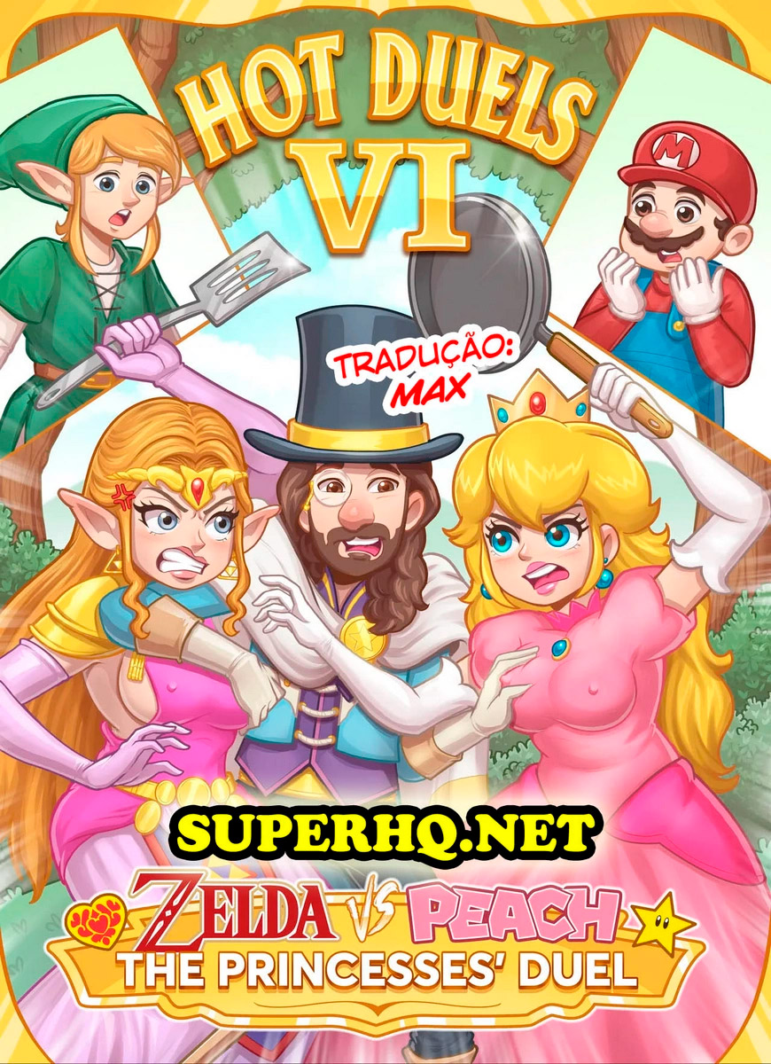 Capa do quadrinho adulto: Hot Duels - Zelda vs Peaches – Leia online em XCOMICS