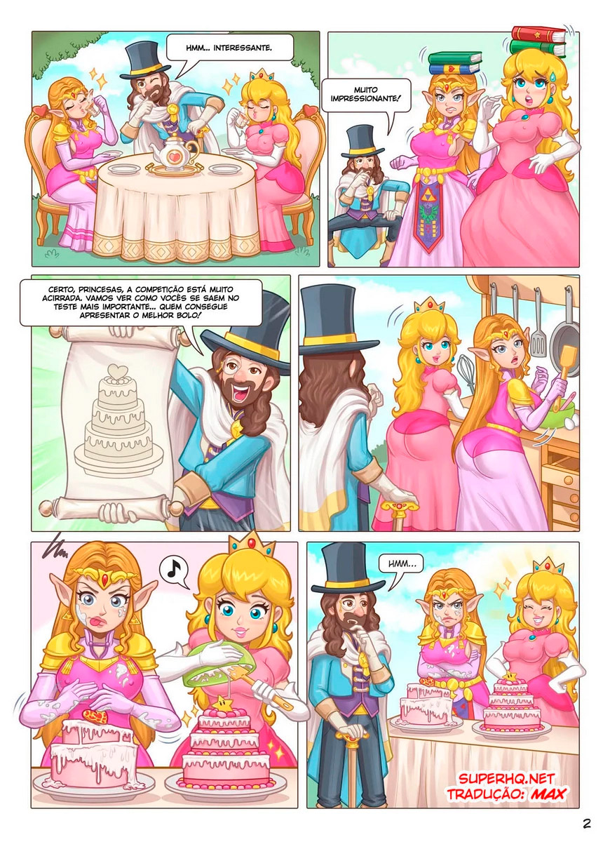 Página 3 do quadrinho adulto: Hot Duels - Zelda vs Peaches – Leia completo em XCOMICS