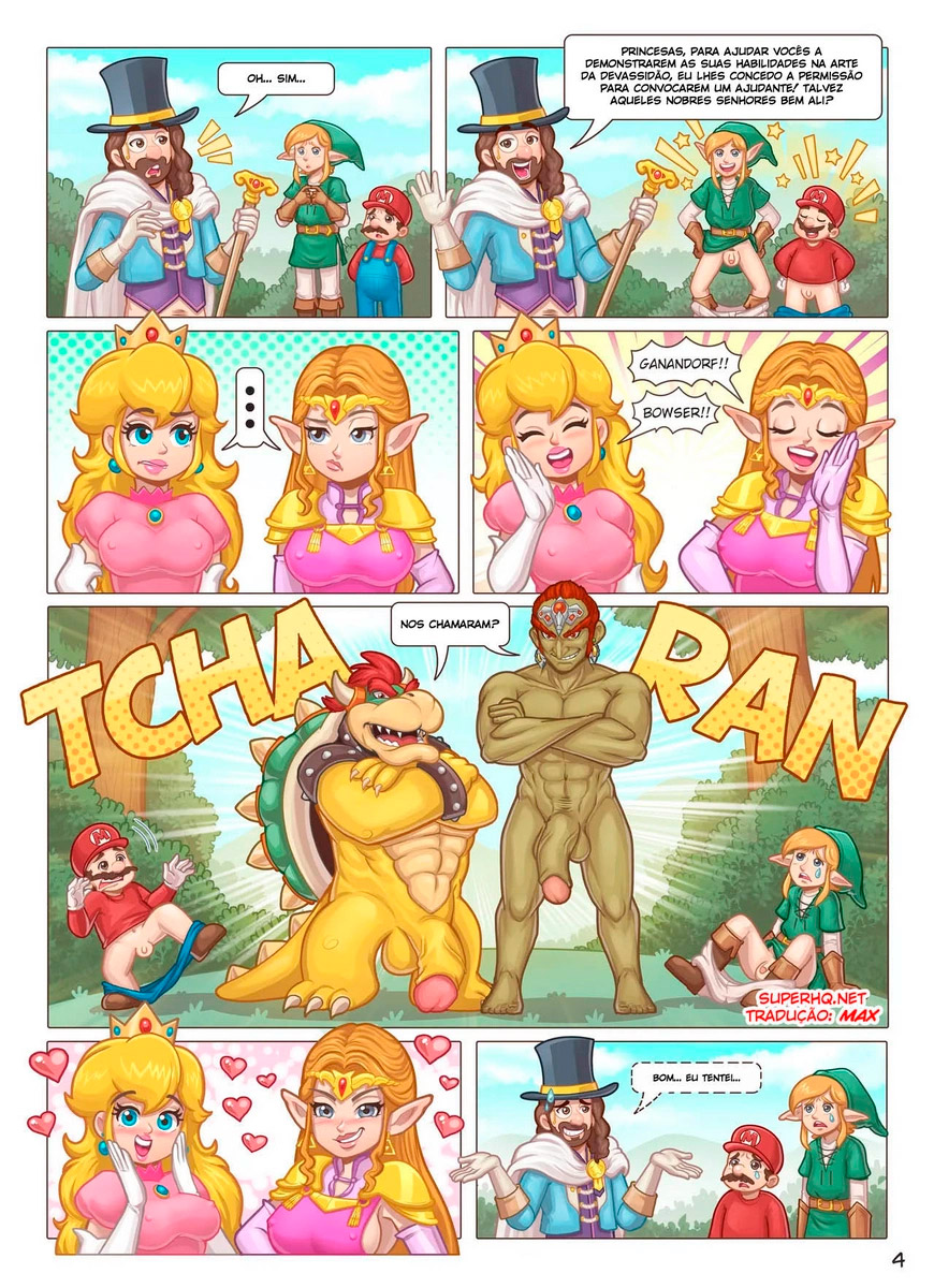 Página 5 do quadrinho adulto: Hot Duels - Zelda vs Peaches – Leia completo em XCOMICS