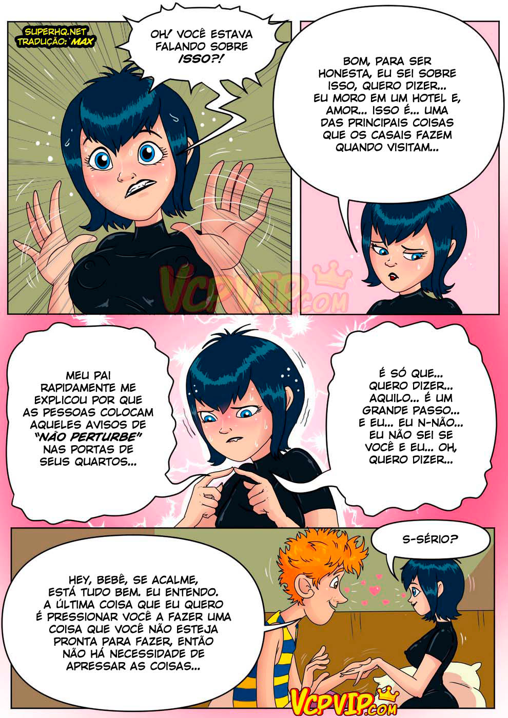 Página 9 do quadrinho adulto: Hotel Transylvania, Una Noche Aterrodaramente Sensual – Leia completo em XCOMICS