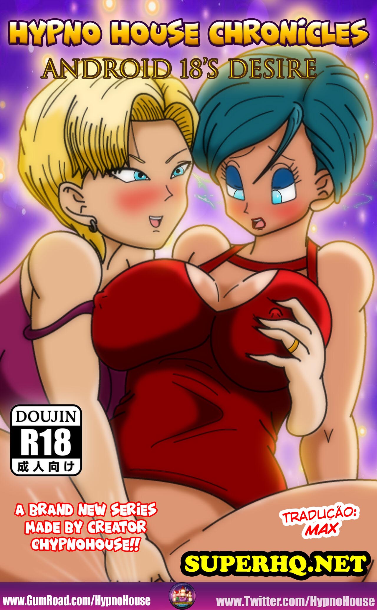 Capa do quadrinho adulto: Hypno house chronicles - Android-18 – Leia online em XCOMICS