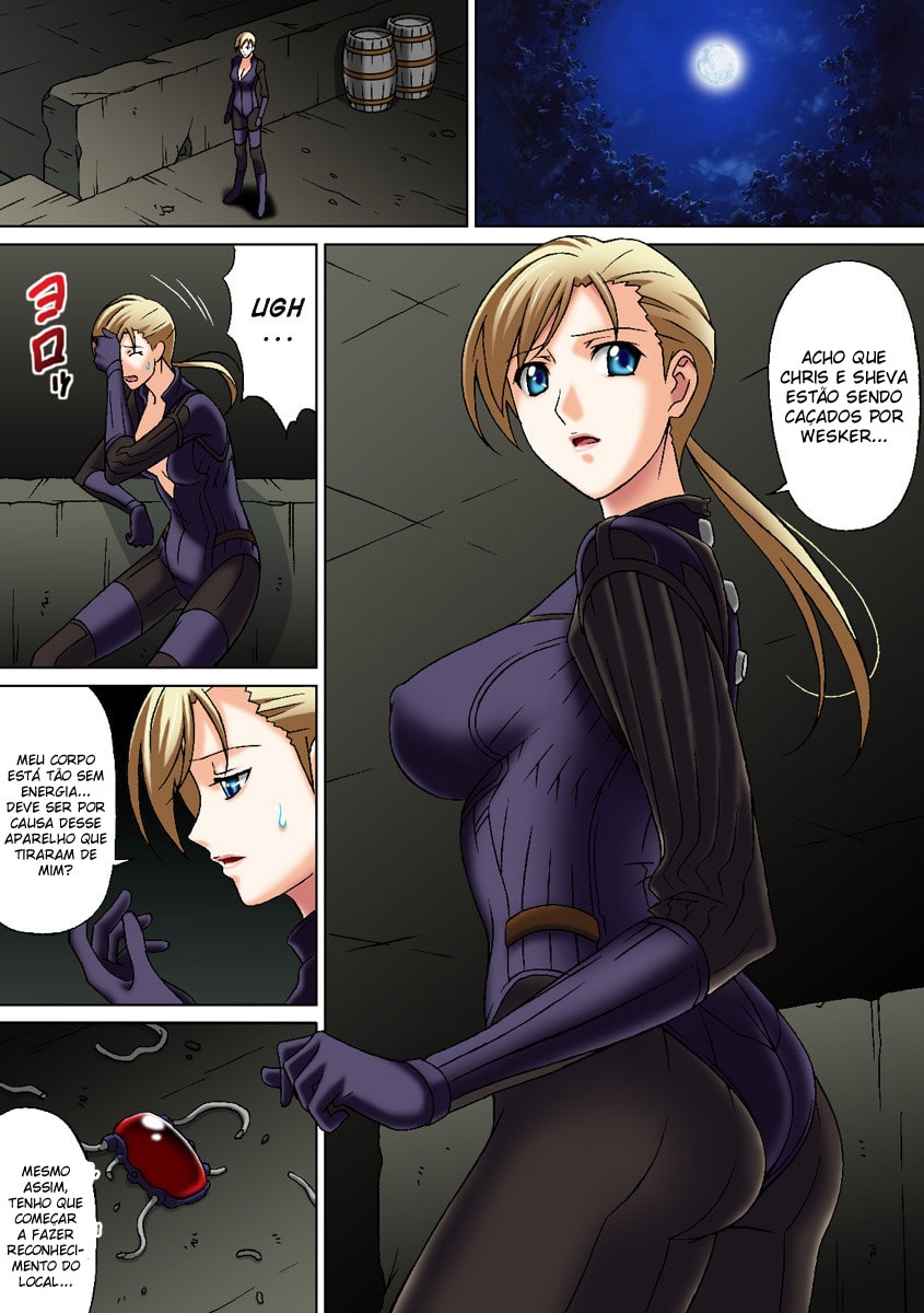Página 2 do quadrinho adulto: Jill Valentine e os zumbis tarados – Leia completo em XCOMICS