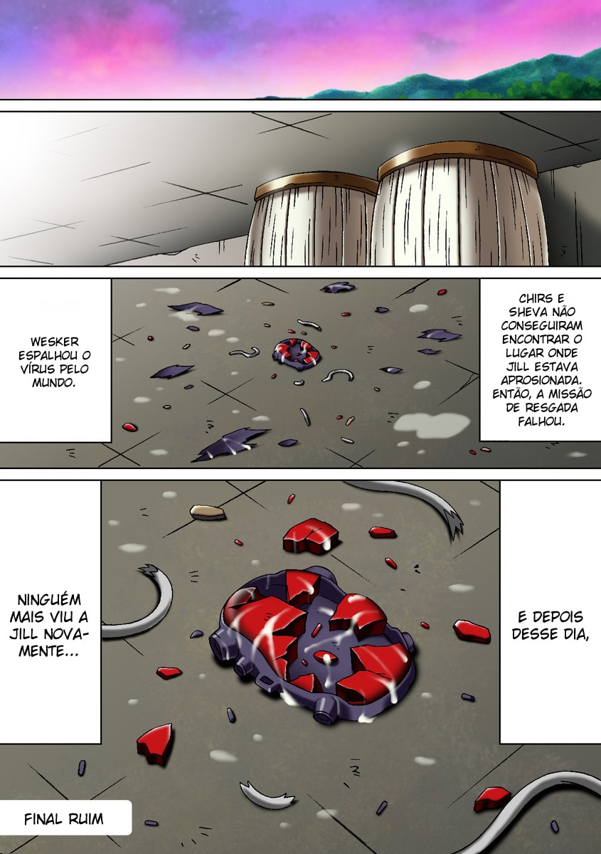 Página 16 do quadrinho adulto: Jill Valentine e os zumbis tarados – Leia completo em XCOMICS