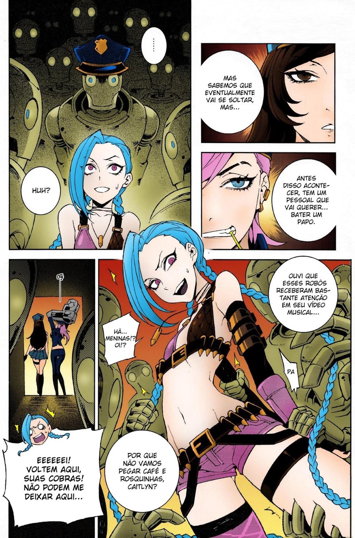 Página 3 do quadrinho adulto: Jinx e as rivais futanari – Leia completo em XCOMICS