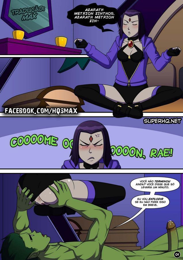 Página 2 do quadrinho adulto: Jovens Titãs: Meditação da Ravena – Leia completo em XCOMICS