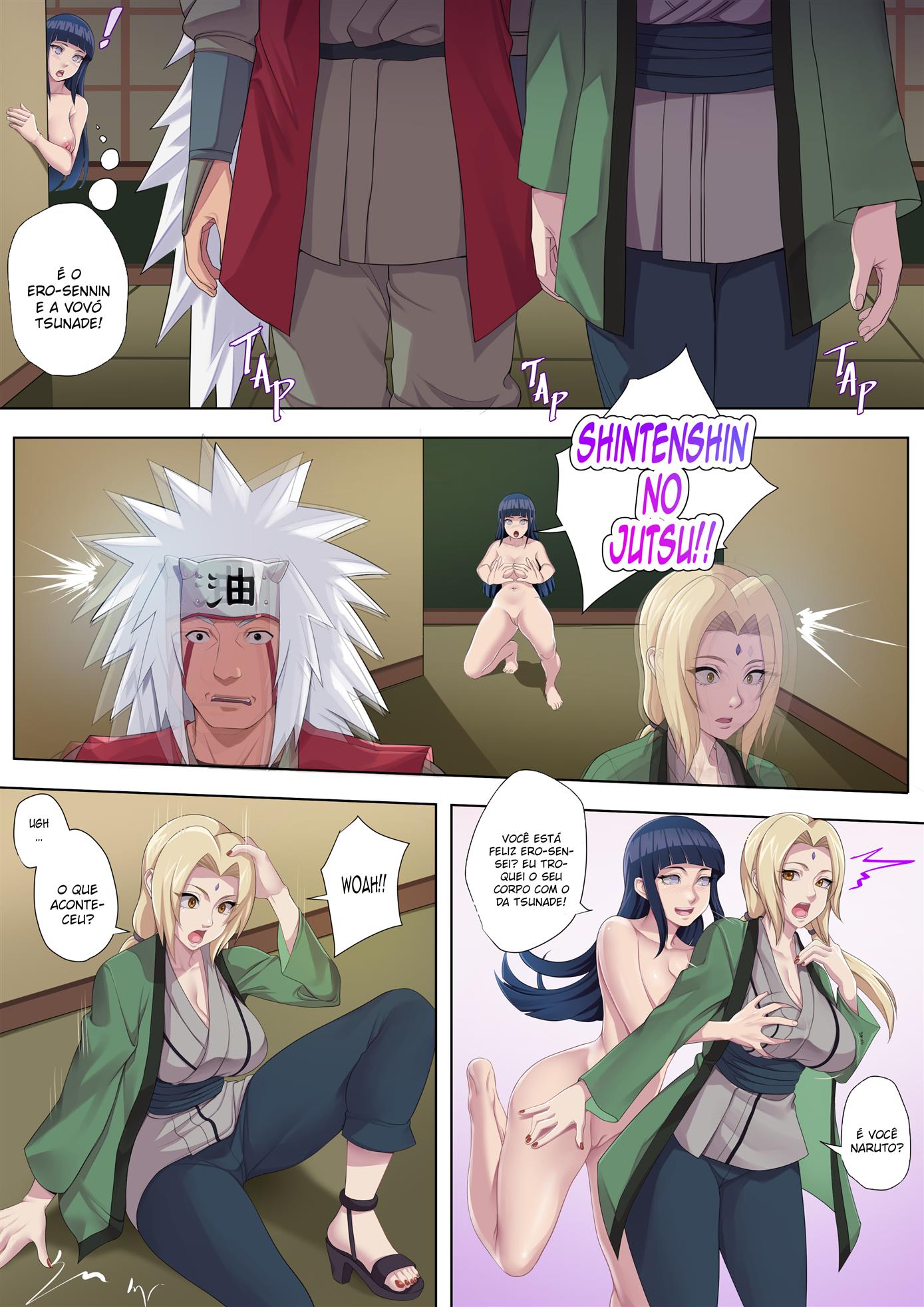 Página 3 do quadrinho adulto: Jutsu de troca de corpo – Leia completo em XCOMICS