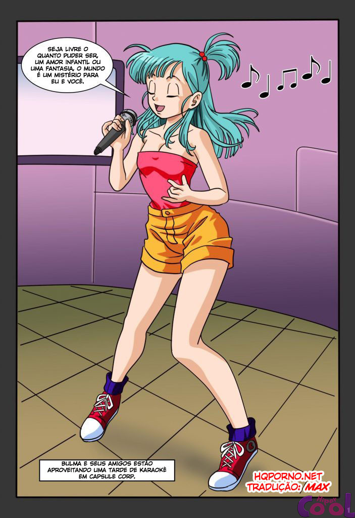 Página 3 do quadrinho adulto: Karaokê com a Bulma – Leia completo em XCOMICS