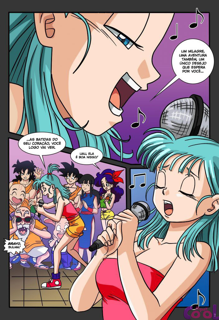 Página 4 do quadrinho adulto: Karaokê com a Bulma – Leia completo em XCOMICS