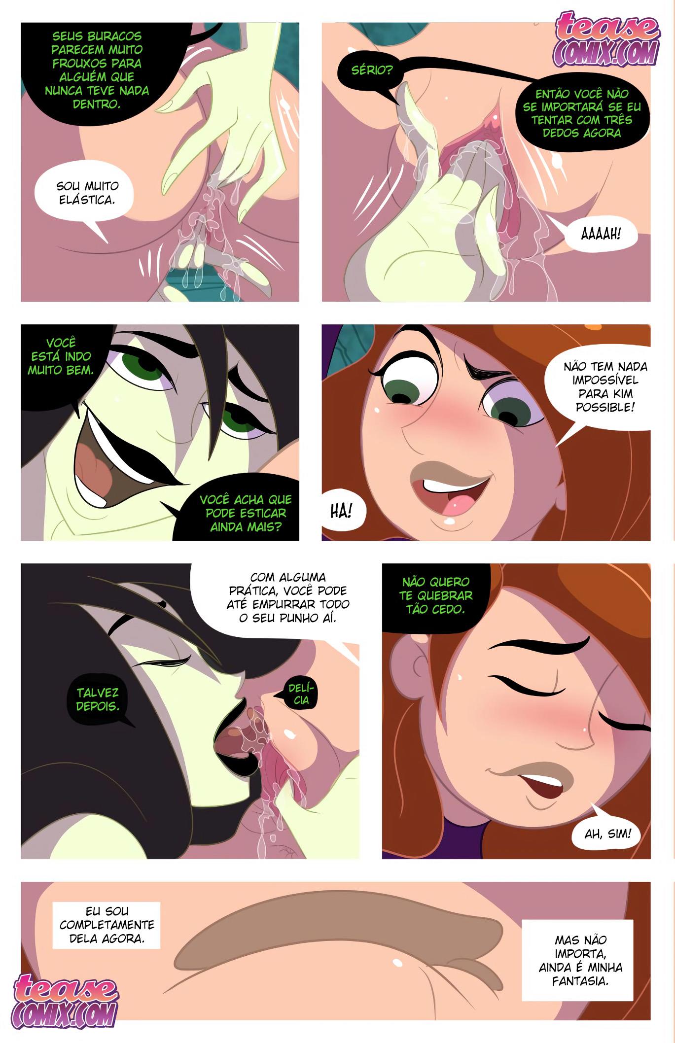 Página 16 do quadrinho adulto: Kim Possible e a vilã vadia – Leia completo em XCOMICS