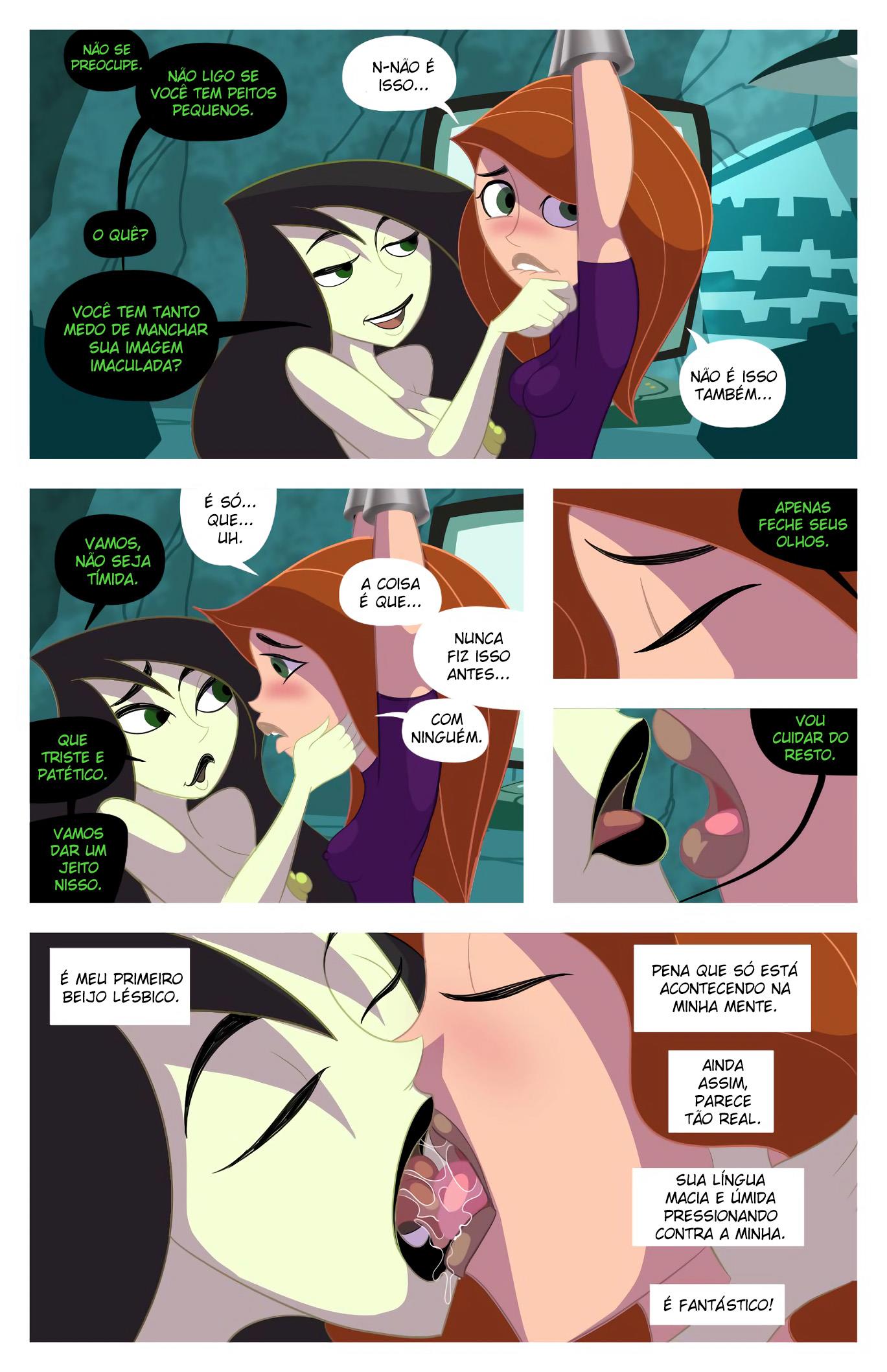 Página 9 do quadrinho adulto: Kim Possible e a vilã vadia – Leia completo em XCOMICS