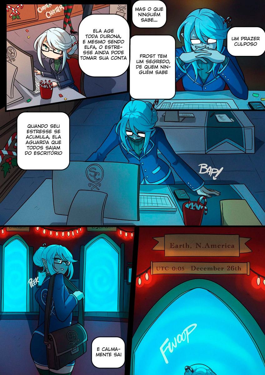 Página 5 do quadrinho adulto: Kinkymation, A Very Frosty Holiday – Leia completo em XCOMICS
