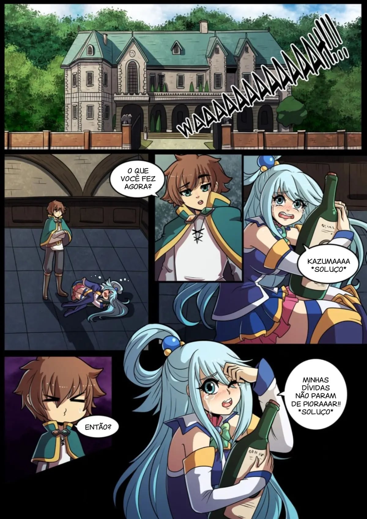 Página 3 do quadrinho adulto: Konosuba: Aqua Quest – Leia completo em XCOMICS