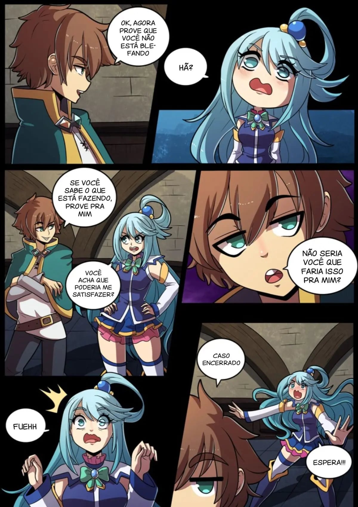 Página 6 do quadrinho adulto: Konosuba: Aqua Quest – Leia completo em XCOMICS