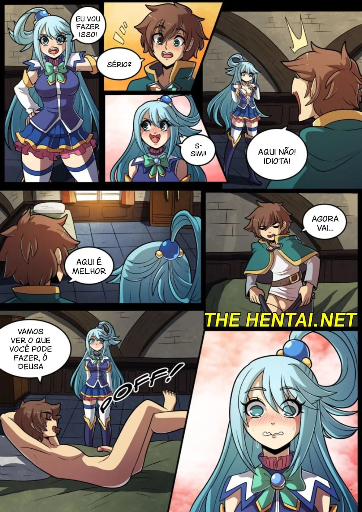 Página 7 do quadrinho adulto: Konosuba: Aqua Quest – Leia completo em XCOMICS