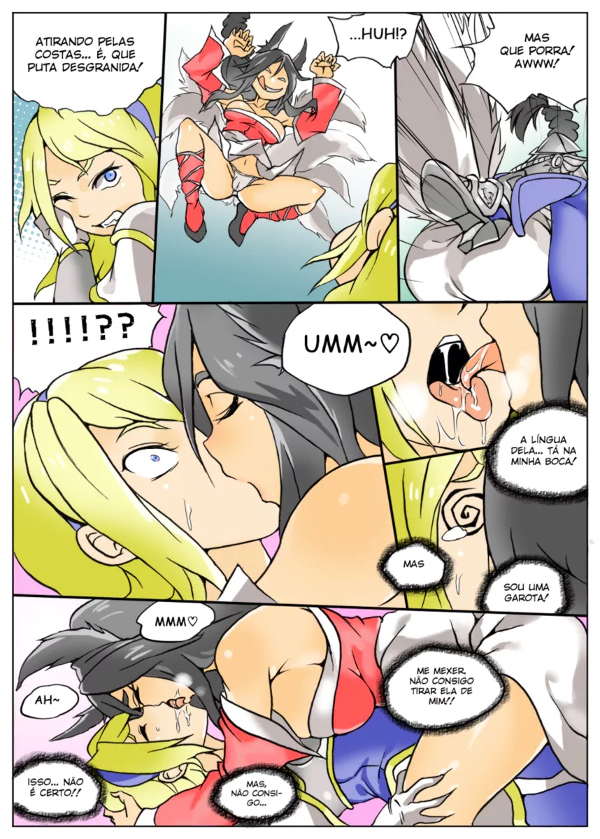 Página 4 do quadrinho adulto: League of Legends: Lux gets ganked – Leia completo em XCOMICS