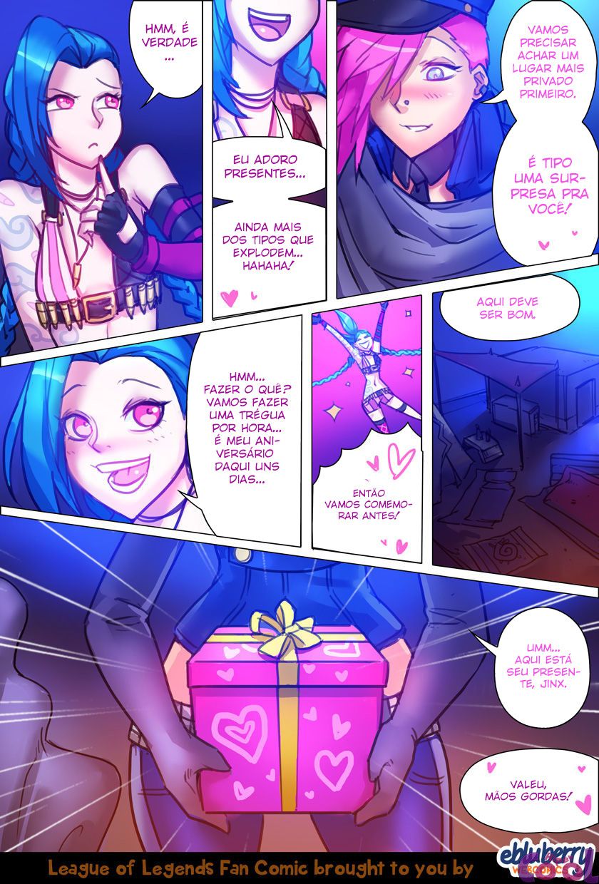 Página 12 do quadrinho adulto: League of Legends: Tesão na Jinx – Leia completo em XCOMICS