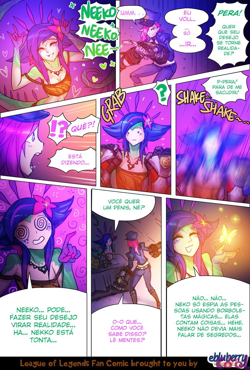 Página 8 do quadrinho adulto: League of Legends: Tesão na Jinx – Leia completo em XCOMICS
