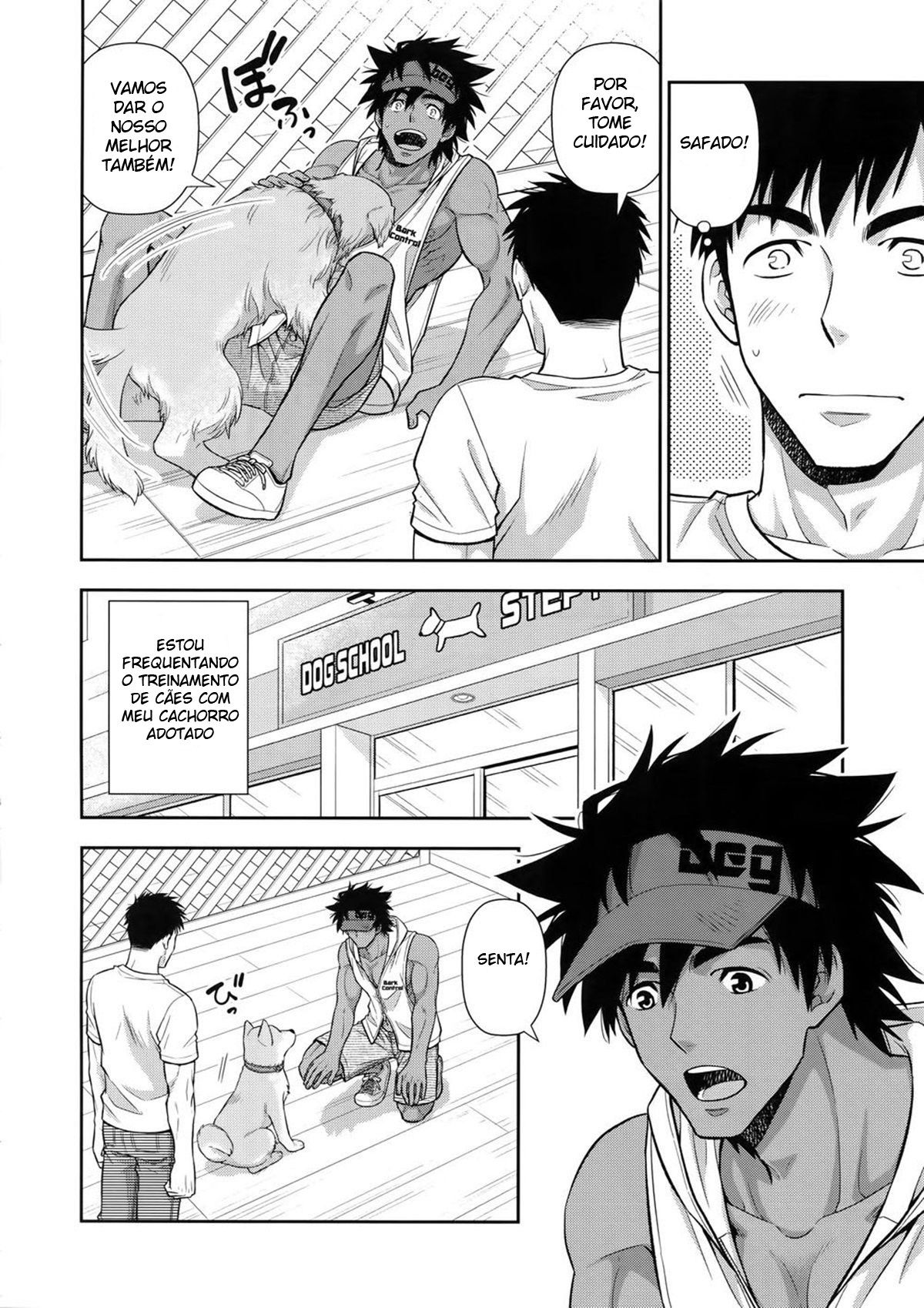 Página 3 do quadrinho adulto: Levando rola do adestrador – Leia completo em XCOMICS