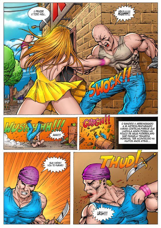 Página 4 do quadrinho adulto: Lily e Aline - O assalto – Leia completo em XCOMICS