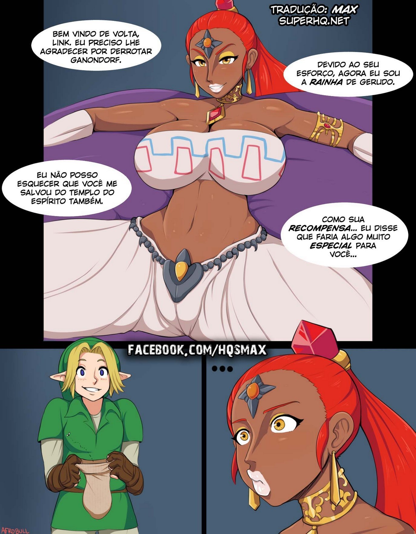 Página 5 do quadrinho adulto: Link e a rainha gulosa (Atualizada) – Leia completo em XCOMICS