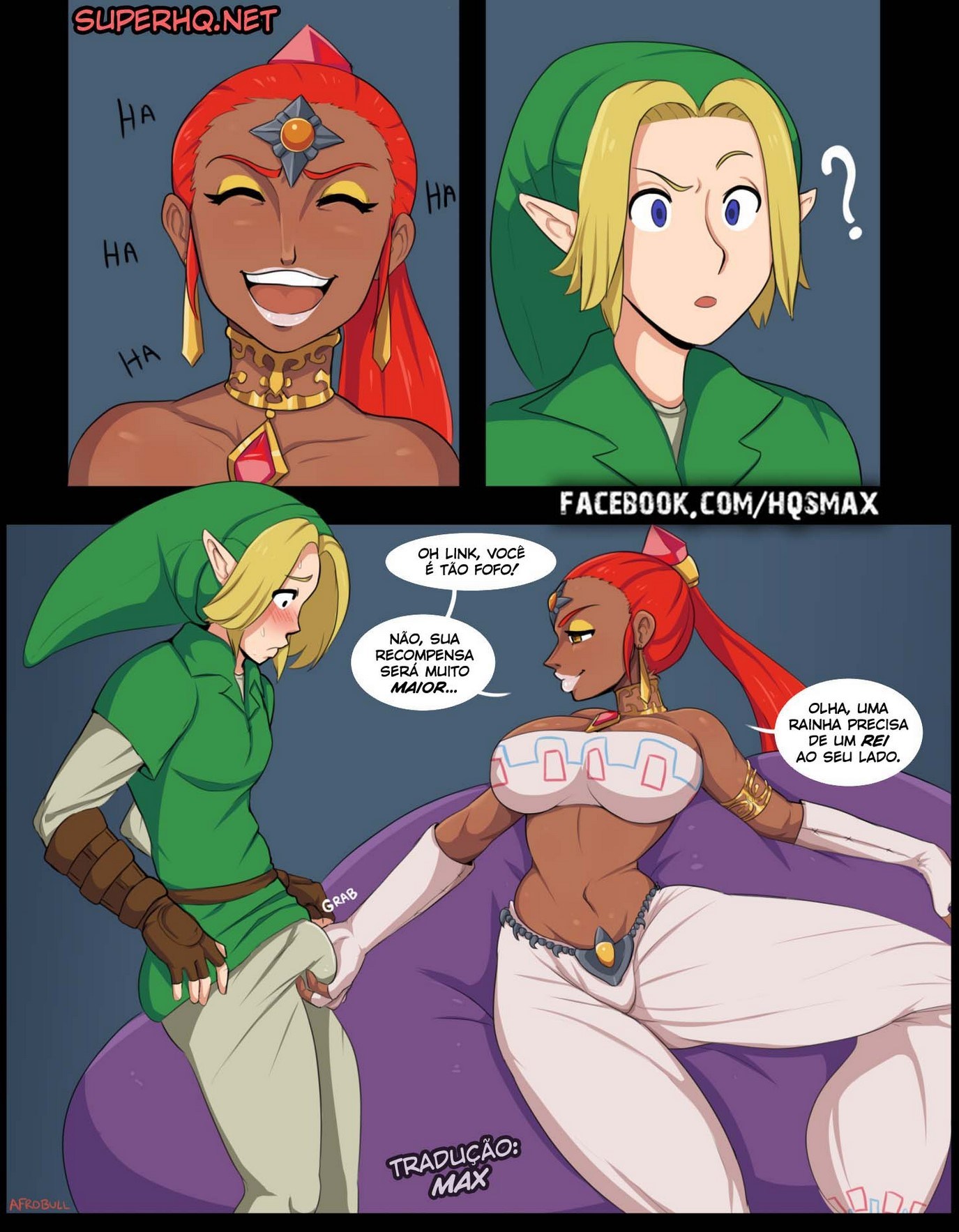 Página 6 do quadrinho adulto: Link e a rainha gulosa (Atualizada) – Leia completo em XCOMICS