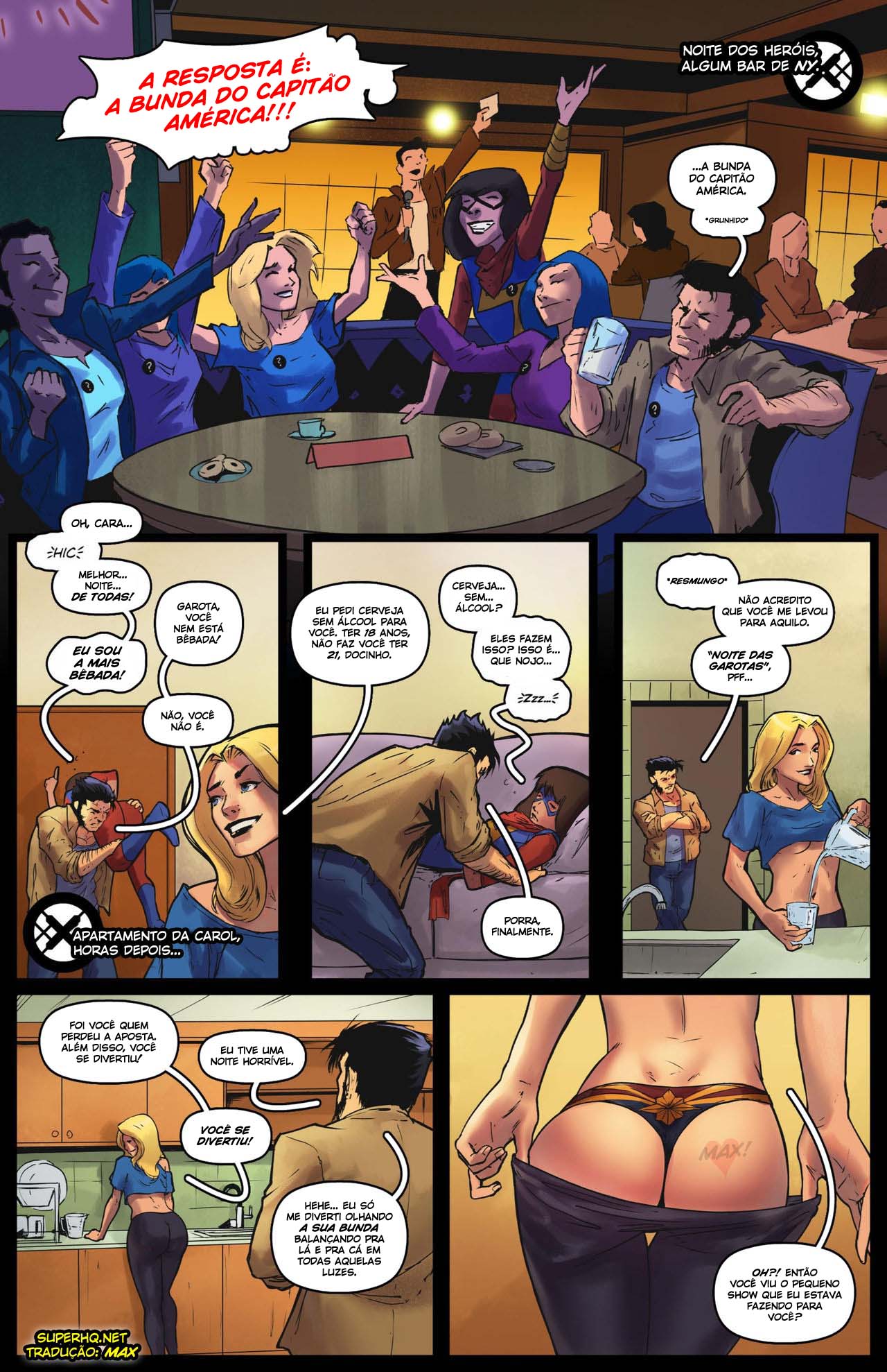 Página 2 do quadrinho adulto: Logan's Marvels House of XXX – Leia completo em XCOMICS
