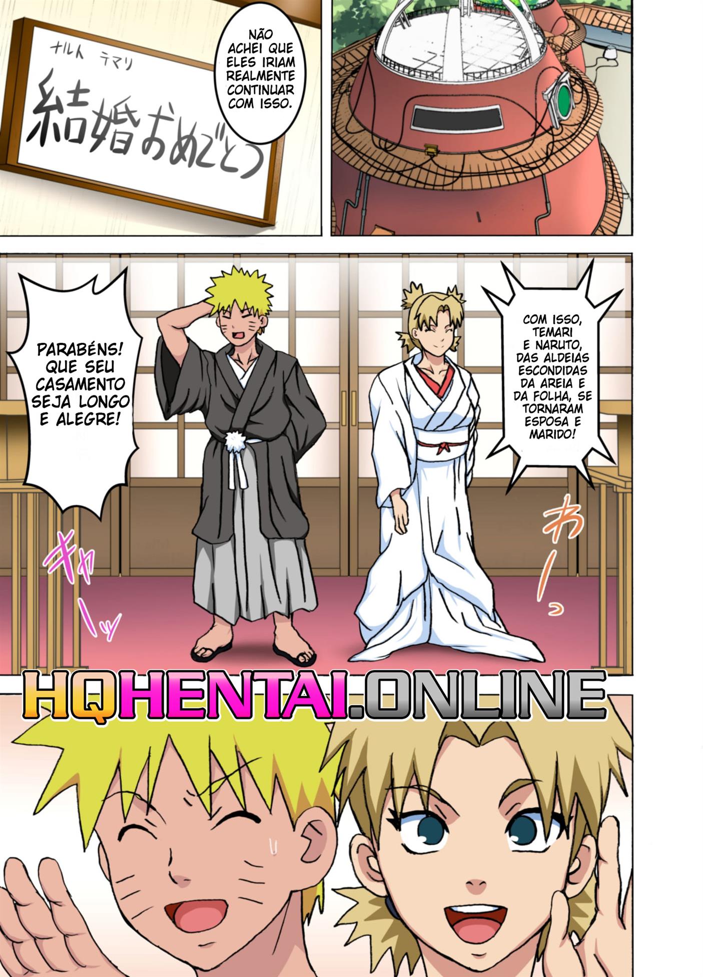 Página 3 do quadrinho adulto: Lua de mel com a Temari – Leia completo em XCOMICS