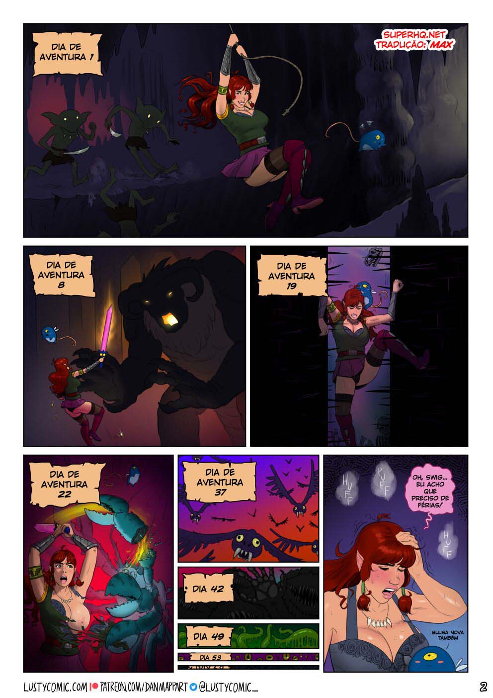 Página 2 do quadrinho adulto: Lusty and the mermaid – Leia completo em XCOMICS