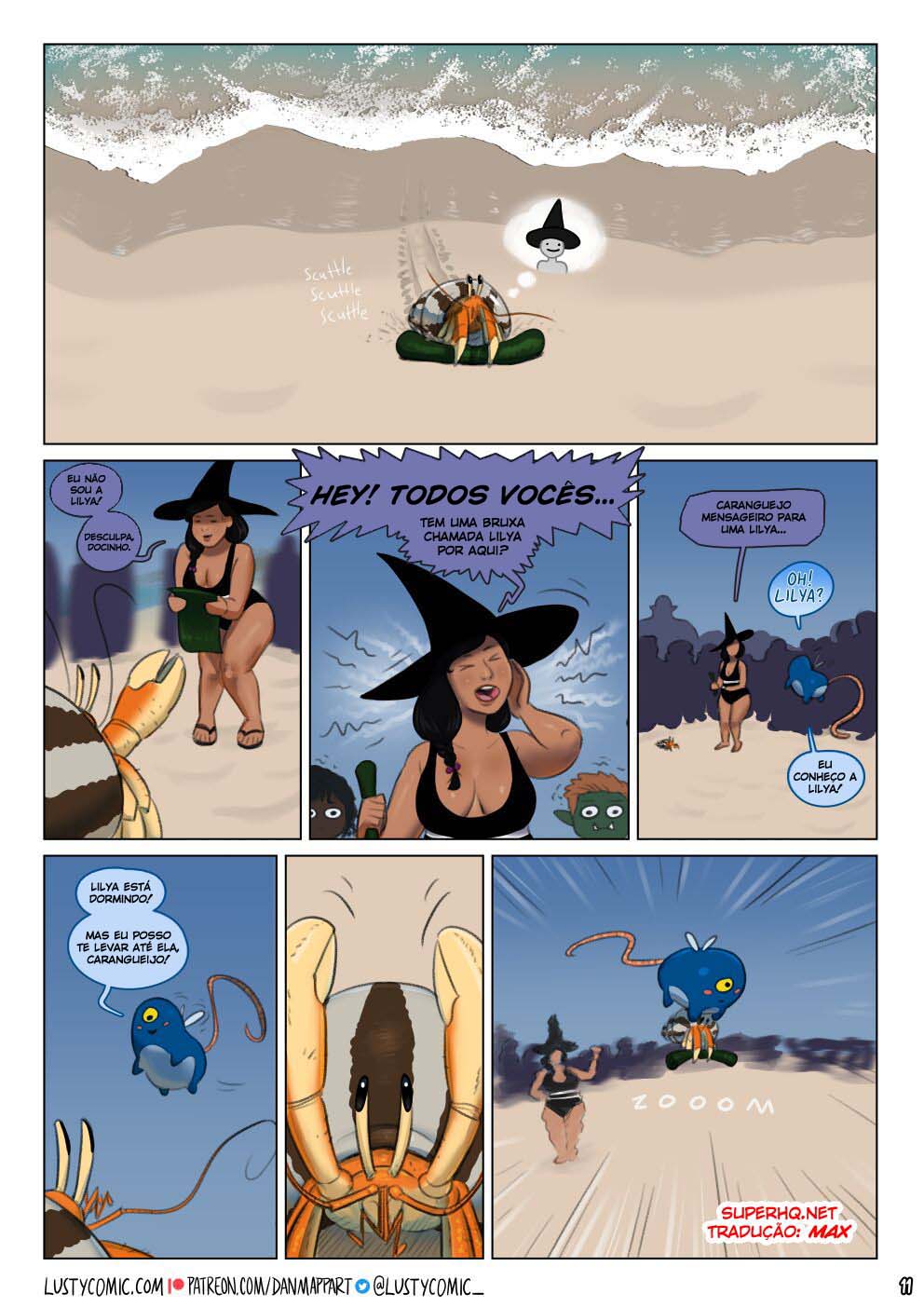 Página 11 do quadrinho adulto: Lusty and the mermaid – Leia completo em XCOMICS