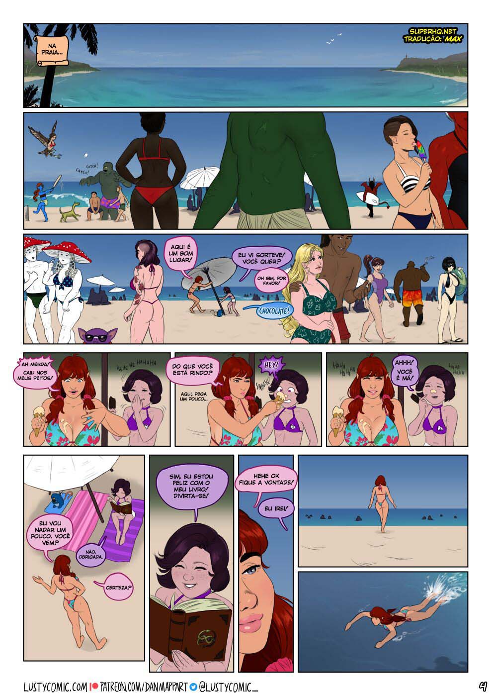 Página 4 do quadrinho adulto: Lusty and the mermaid – Leia completo em XCOMICS
