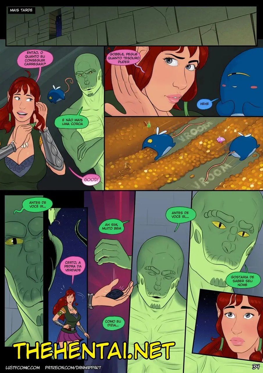 Página 34 do quadrinho adulto: Lusty in Fantasy – Leia completo em XCOMICS