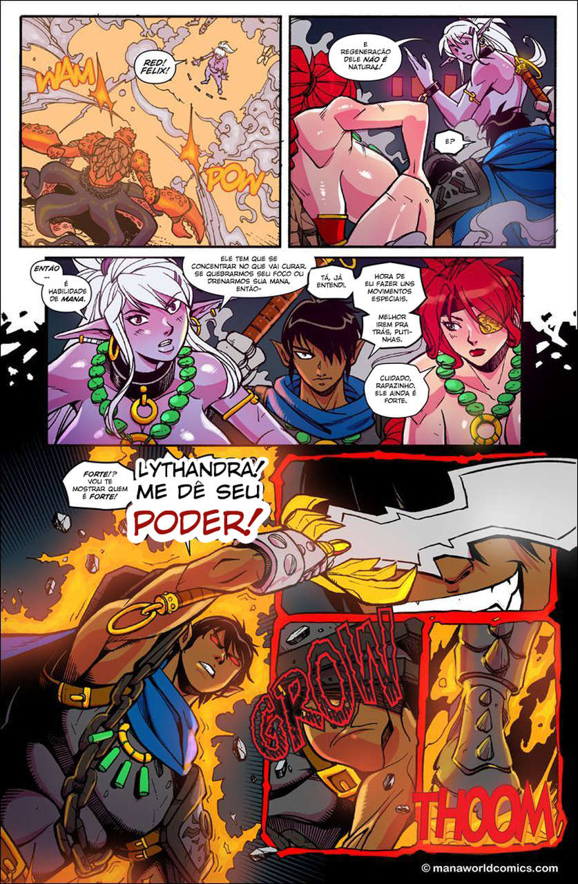 Página 2 do quadrinho adulto: Mana World - In the red – Leia completo em XCOMICS