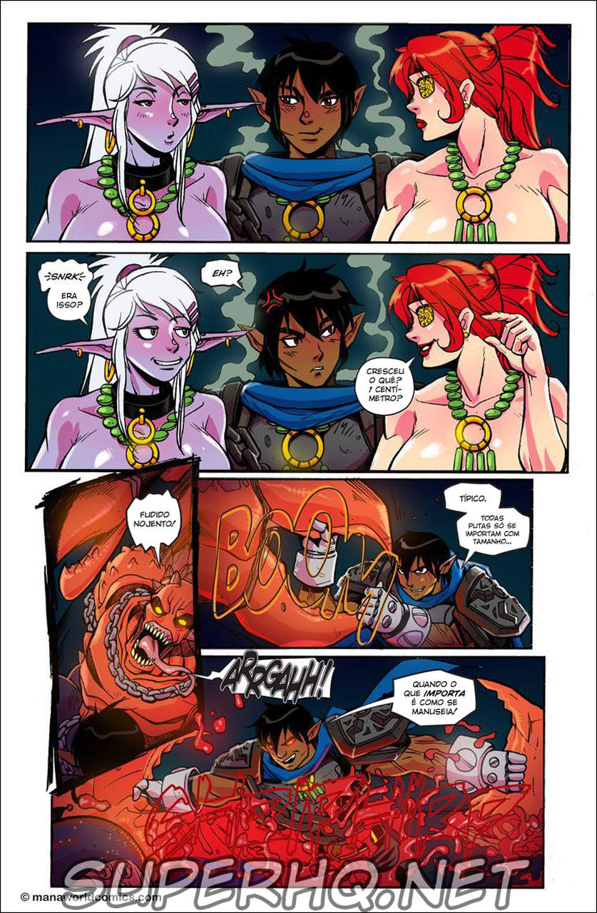 Página 3 do quadrinho adulto: Mana World - In the red – Leia completo em XCOMICS