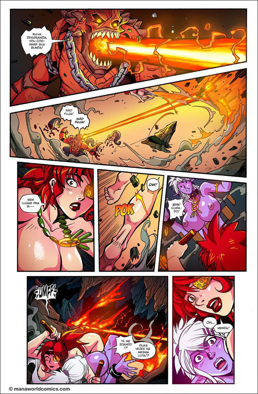 Página 5 do quadrinho adulto: Mana World - In the red – Leia completo em XCOMICS