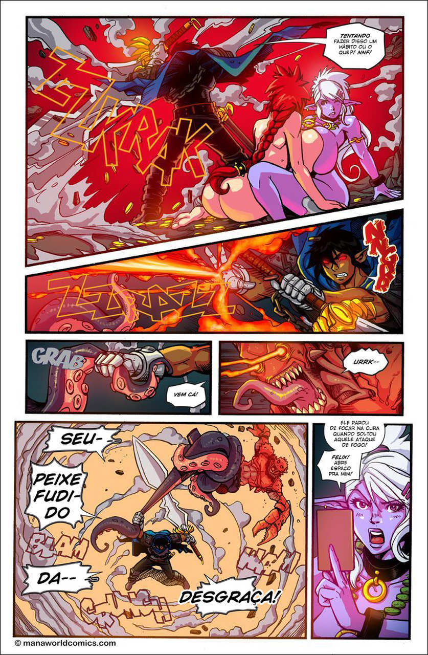Página 6 do quadrinho adulto: Mana World - In the red – Leia completo em XCOMICS