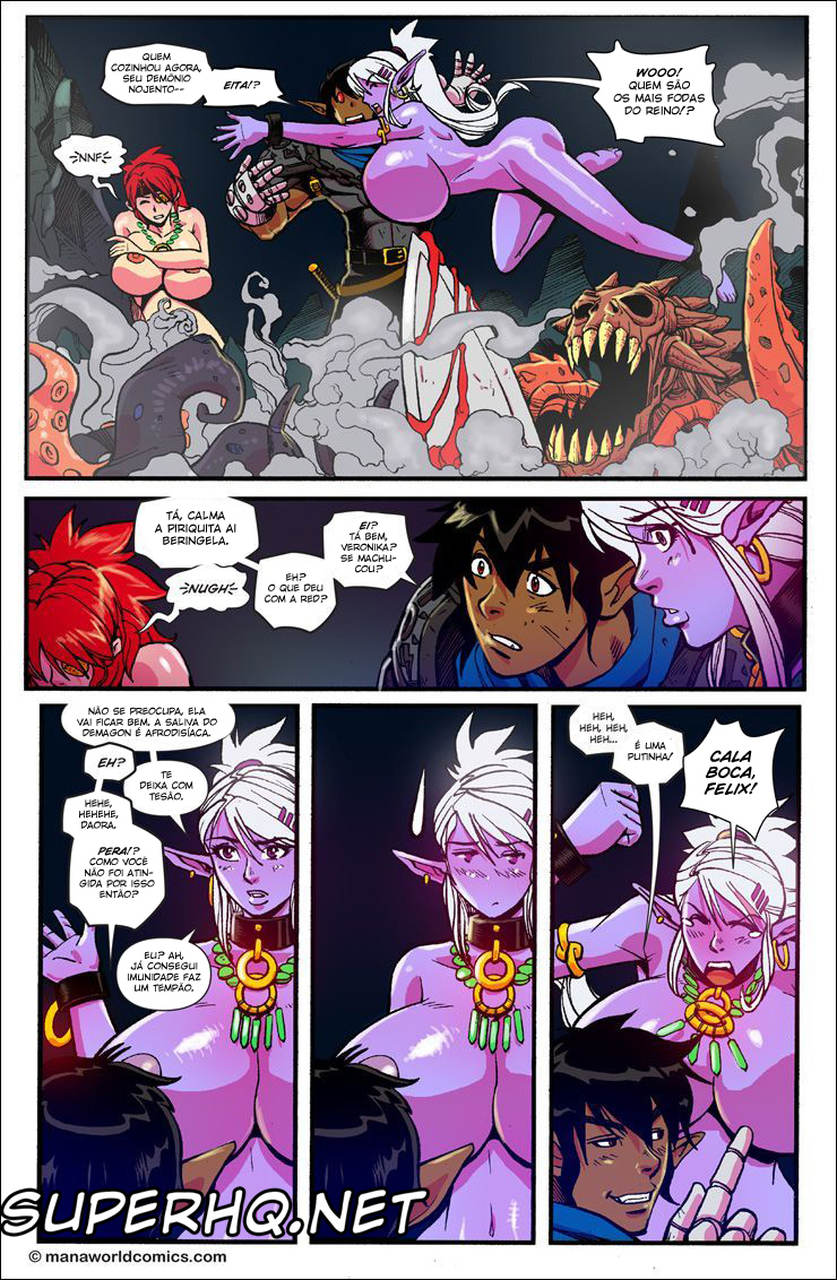 Página 8 do quadrinho adulto: Mana World - In the red – Leia completo em XCOMICS