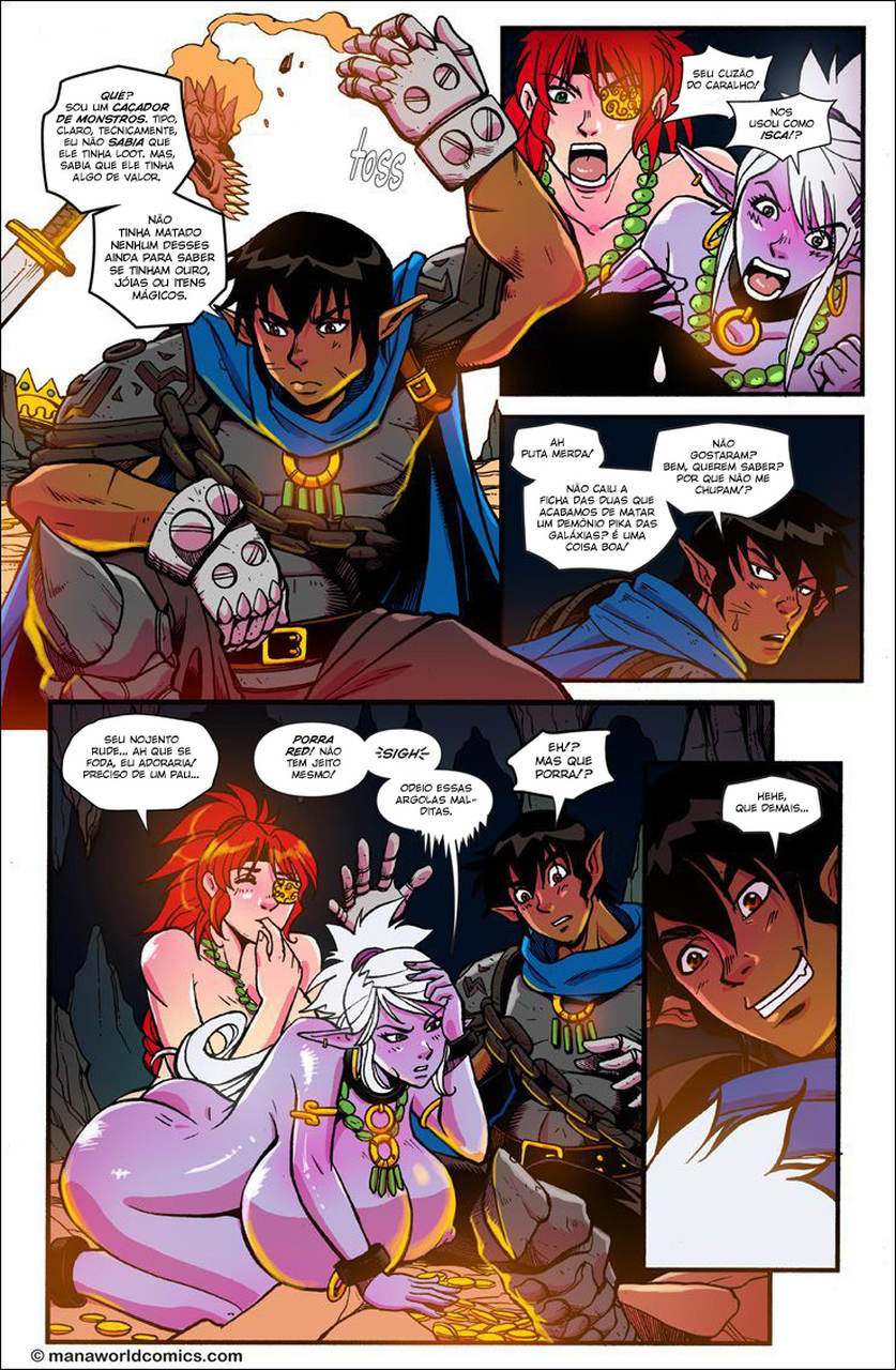 Página 10 do quadrinho adulto: Mana World - In the red – Leia completo em XCOMICS