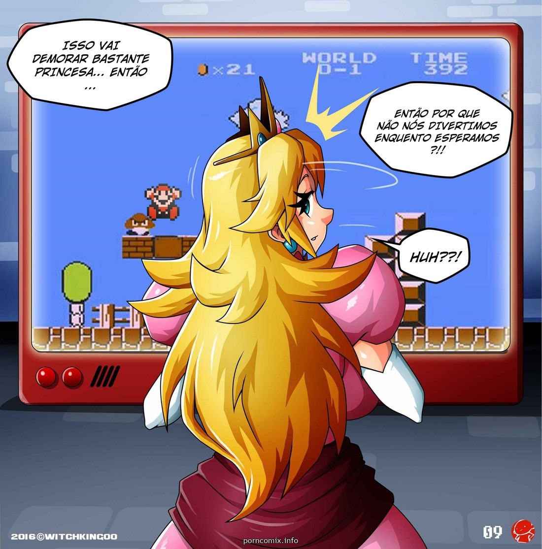 Página 9 do quadrinho adulto: Me ajude, Mario! – Leia completo em XCOMICS