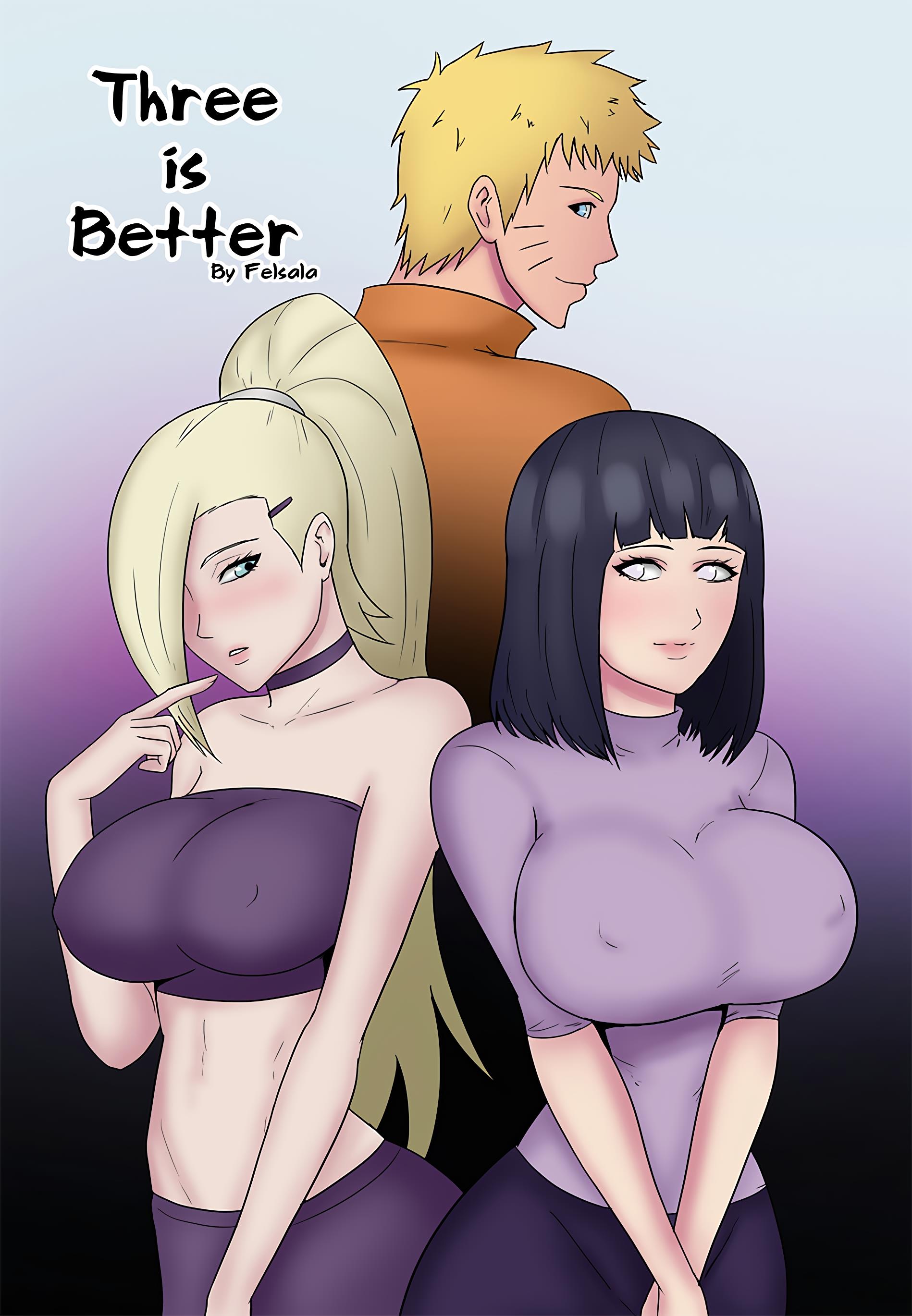 Página 1 do quadrinho adulto: Menage com o Naruto – Leia completo em XCOMICS