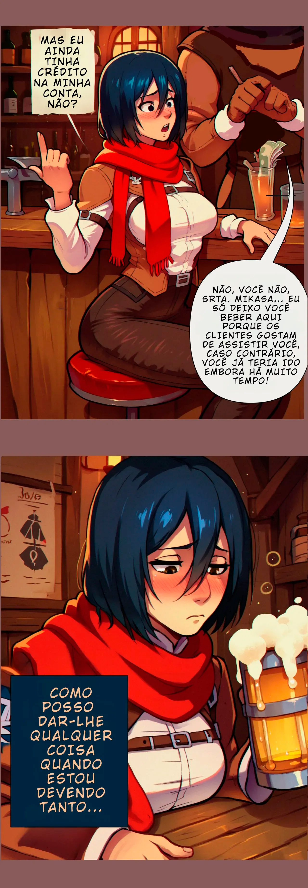 Página 2 do quadrinho adulto: Mikasa Devassou a Vida – Leia completo em XCOMICS