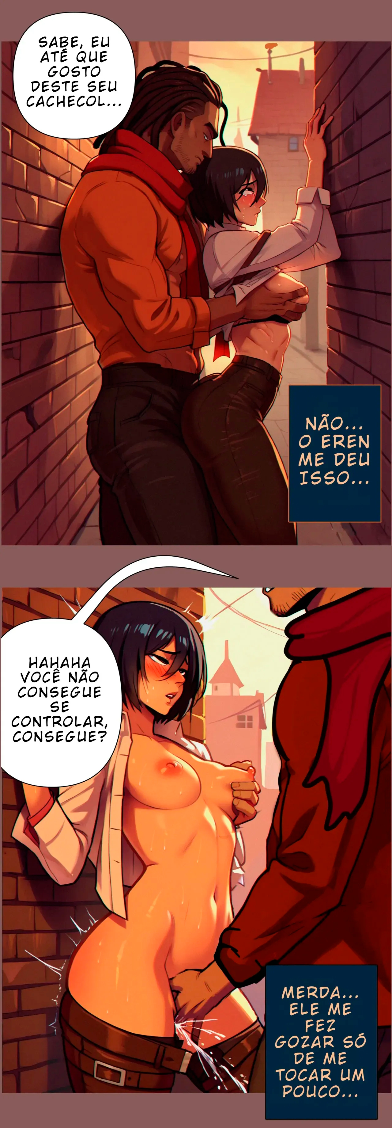 Página 17 do quadrinho adulto: Mikasa Devassou a Vida – Leia completo em XCOMICS