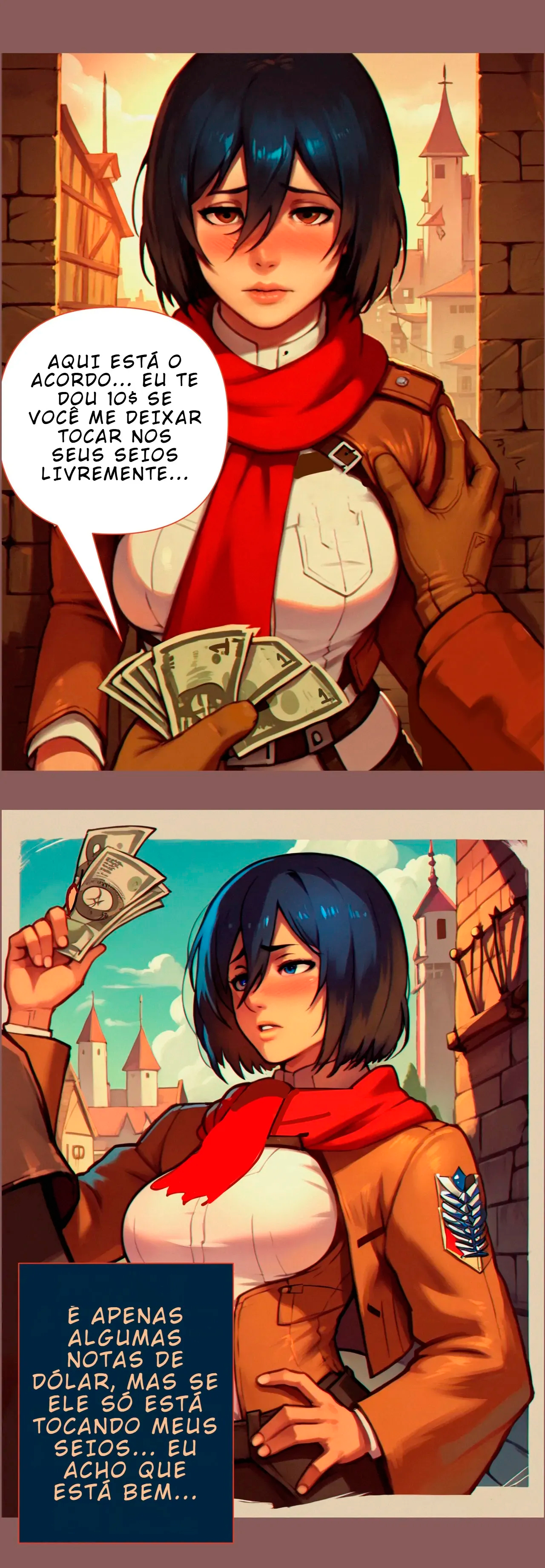 Página 5 do quadrinho adulto: Mikasa Devassou a Vida – Leia completo em XCOMICS