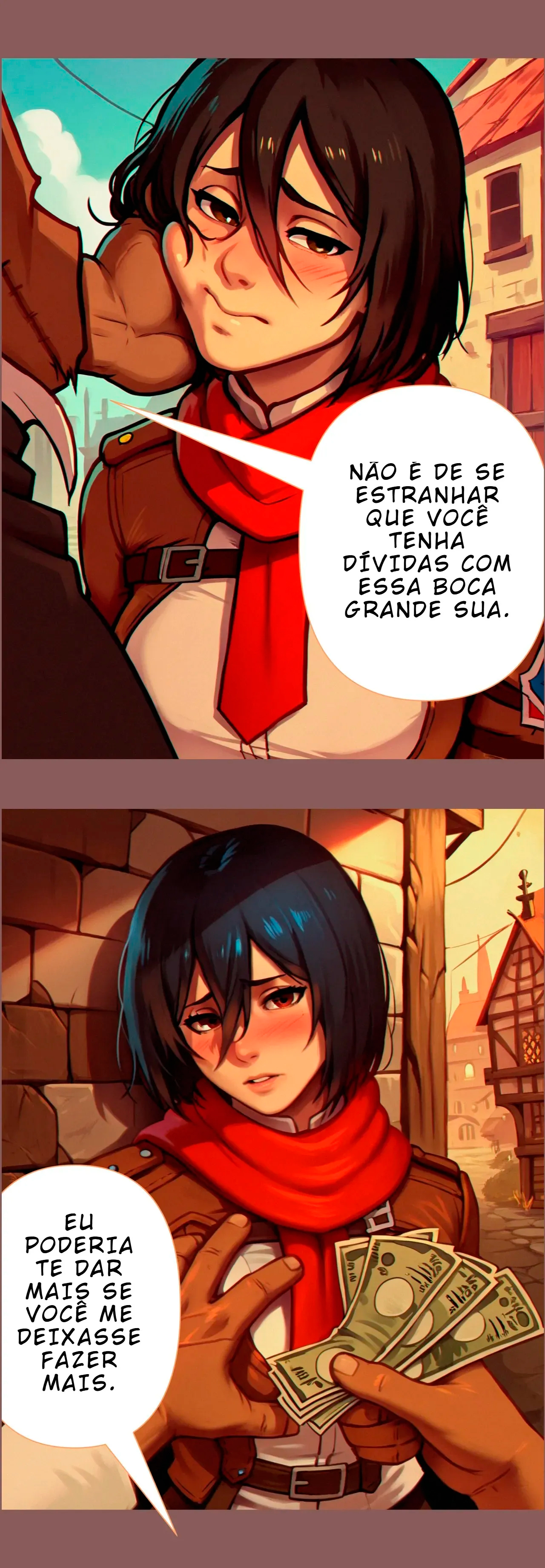 Página 8 do quadrinho adulto: Mikasa Devassou a Vida – Leia completo em XCOMICS