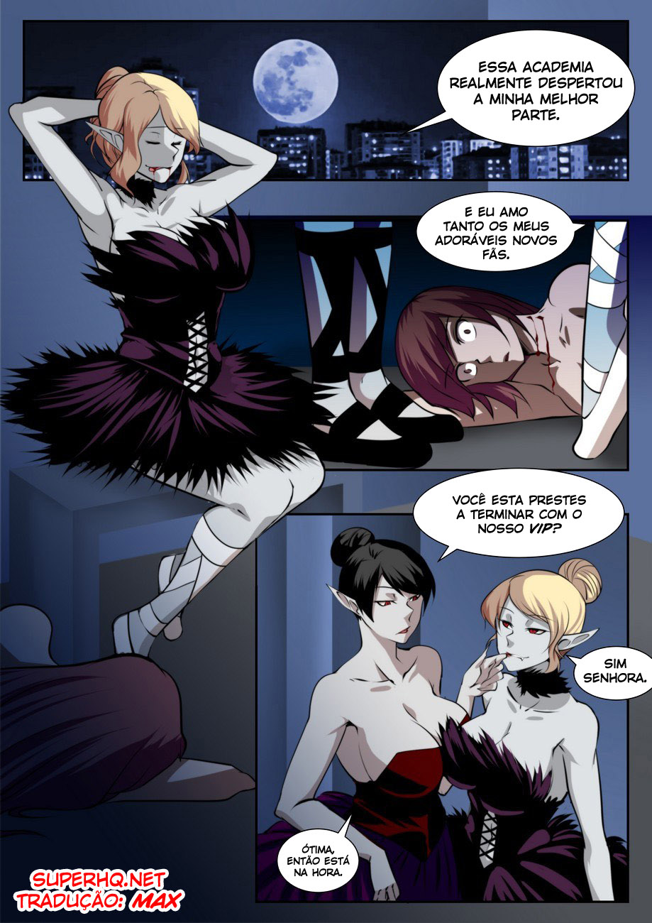 Página 14 do quadrinho adulto: Minha treinadora é uma vampira – Leia completo em XCOMICS