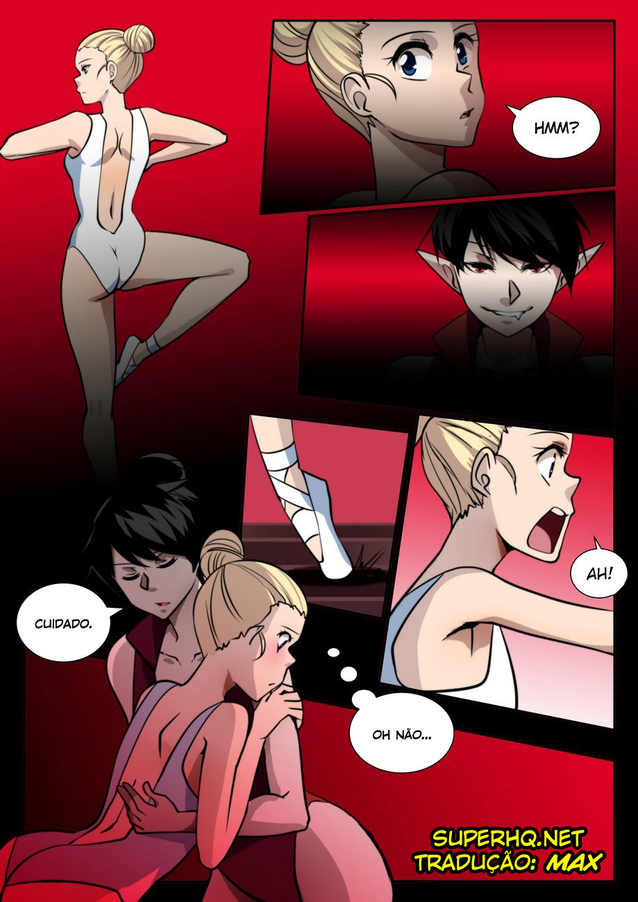 Página 4 do quadrinho adulto: Minha treinadora é uma vampira – Leia completo em XCOMICS