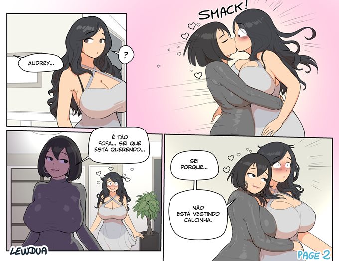 Página 2 do quadrinho adulto: Morgan and Audrey At Home – Leia completo em XCOMICS