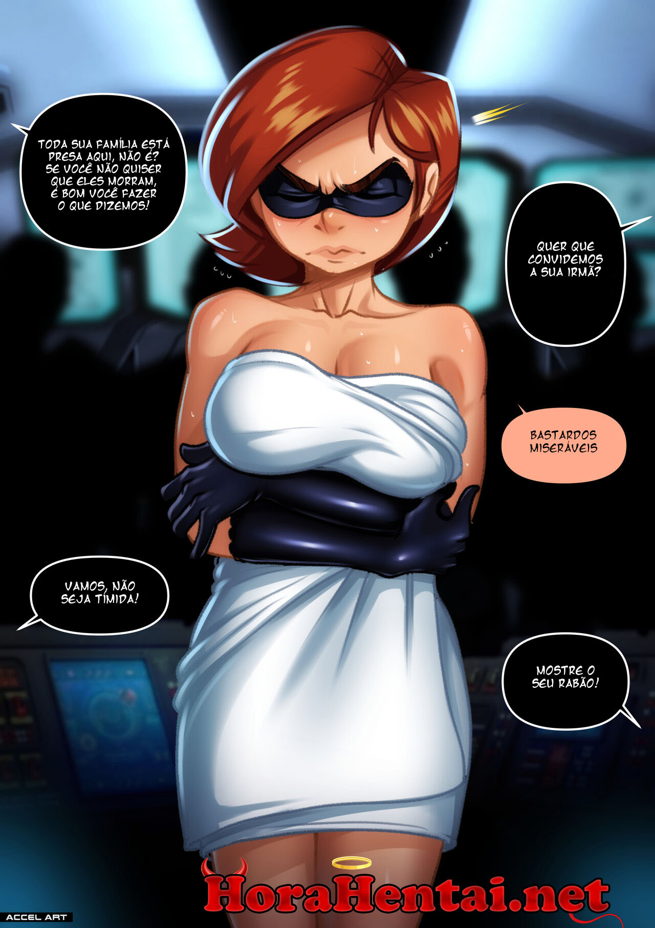 Página 4 do quadrinho adulto: Mulher-Elástica escrava sexual – Leia completo em XCOMICS