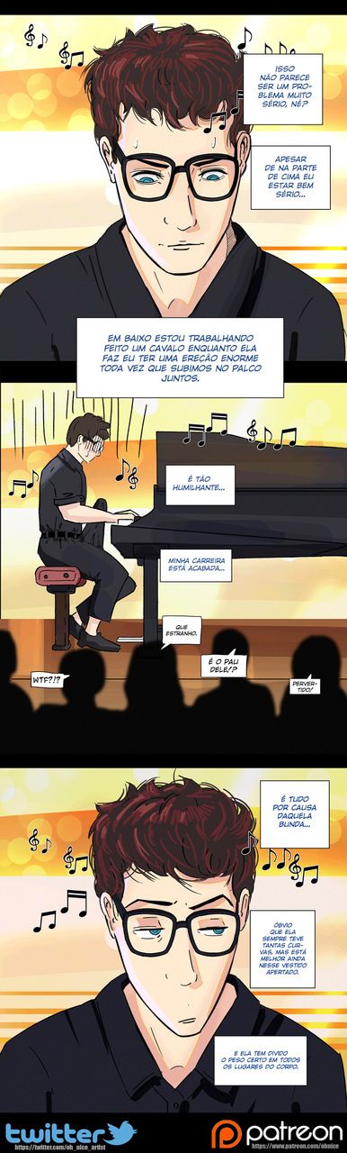 Página 4 do quadrinho adulto: Musicians Troubles – Leia completo em XCOMICS